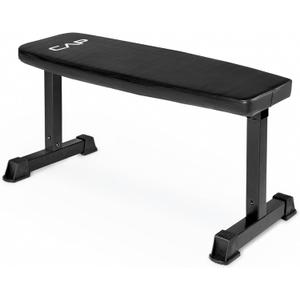 CAP Barbell Flat Weight Bench, Black