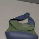 KeaBabies 2Pack Silicone Baby Bibs for Eating  Sturdy FoodGrade Silicone Bibs for Babies Girl, Boy, Large Food Catcher, Clean & Put On Easily, Waterproof Toddler Feeding Essentials (Slate)