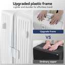 Front Pocket Carry On Luggage 22x14x9 Airline Approved, White, 20''-UF