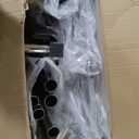 Stainless Steel Rolling Clothes Rack with Mesh Shelf, Lockable Wheels & Anti-Slip Stoppers, Freestanding Clothing Organizer for Bedroom, Laundry Room, 42.5" x 16.5" x 65.9", Silver