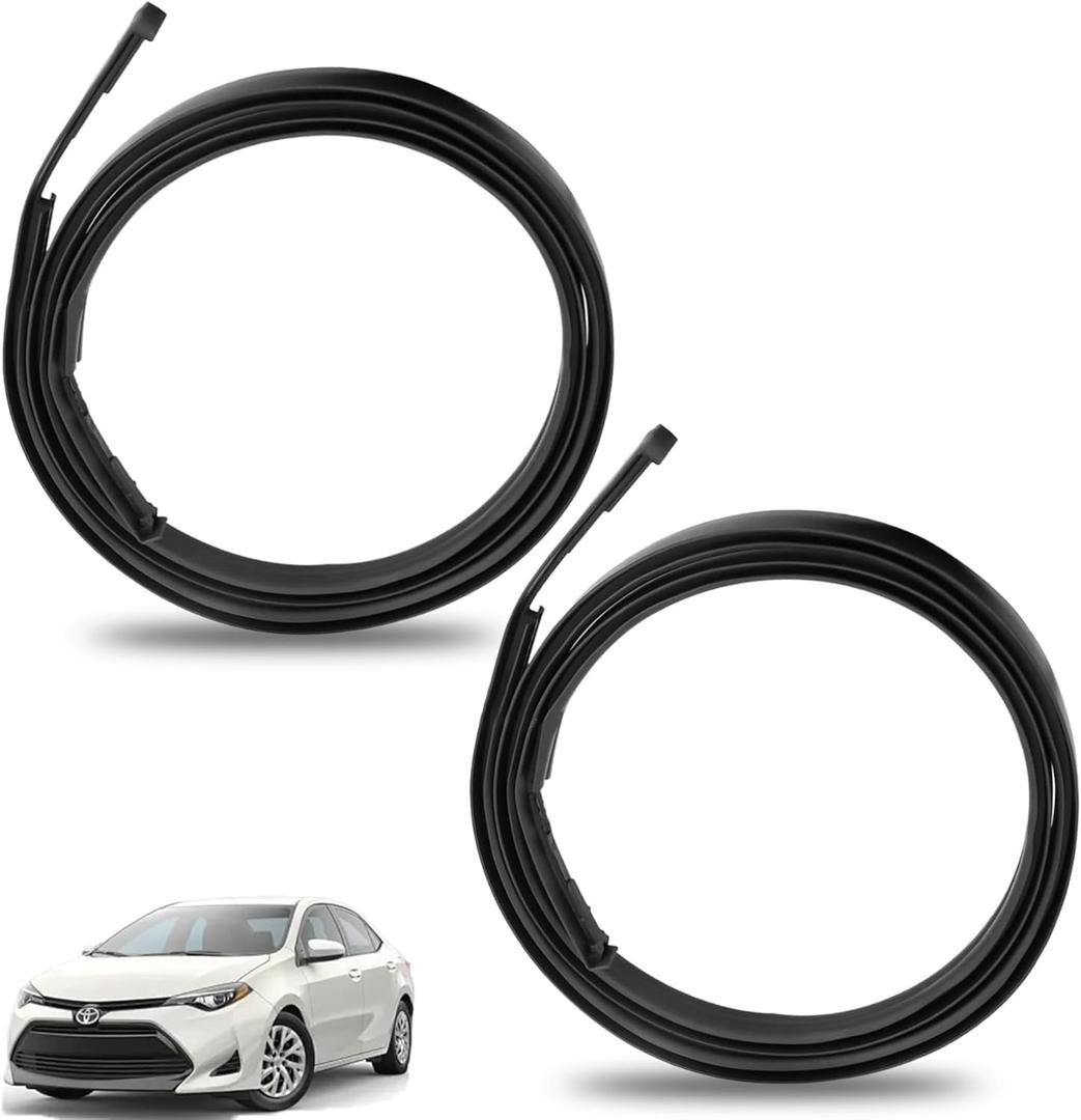 2Pcs Roof Trim Molding Seal Kit Sealing Strip, Weather Stripping Fit for Toyota Corolla 2014 2015 2016 2017 Replace 75556-02260 75555-02270 75556-02200 75555-02210 (Left and Right Side)
