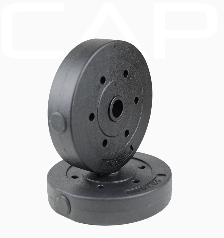 CAP Barbell Standard Vinyl Weight Plate Set, 20 lb