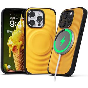 Miak Scoop for iPhone 16 Pro Case, Lightweight, Protective, Compatible with MagSafe for iPhone 16 Pro 6.3”, Black Mango