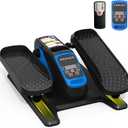 Under Desk Elliptical Machine, Electric Elliptical Exerciser for Senior, Quiet and Small Electric Seated Pedal for Home with Display Monitor, Remote Control and 12 Adjustable Speeds