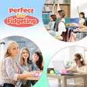 6 Pack Squishy Stress Balls Fidget Toys for Adults Kids, Sensory Stress Cube Anxiety Stress Relief Toy with Thick Substance, Slow Rising Calming Toys Stretchy for Classroom, Malt Sugar Ball