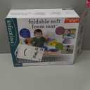 Infantino Foldable Soft Foam Play Mat, 57" Baby Mat for Floor Time, Lightweight, Easy to Store, Wipeable, Multicolor