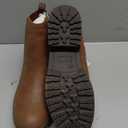 mysoft Women's Elastic Gore Lug Sole Chelsea Boots Slip On Platform Chunky Heel Ankle Booties 10w