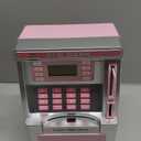 Fishboy Talking Pink ATM Piggy Bank for Kids with Dual Debit Cards, Power-Off Memory, Auto-Opening Drawer for Real Money for Girls, Onekey Shutdown, Bill Feeder, Coin Recognition, Balance Calculator