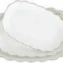 Kassel Ceramic Serving Platter Set | 14/12/10 Oval Serving Trays for Entertaining at Parties and Weddings | Oven Safe Large Serving Trays for Tacos, Steak, and Cake