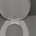 Bemis 730SLEC Slow Close Toilet Seat, Easy Clean Hinges and Durable Plastic Seat, Made in USA, Round, White
