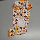 Lanyarco Fall Dog Thanksgiving Outfit Pajamas, Pumpkin Turkey Dog Clothes PJS for Pet Dogs Costume Medium Size