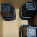 6 Inch Heavy Duty Bed Risers, Furniture Risers for Desk, Chair, Table or Sofa, Couch Lift Risers, Supports up to 2200 lbs per Leg, 9 Pack, Black