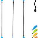 OCEANBROAD Adjustable Fishing Kayak Paddle - 94in/240cm-98in/250cm-102in/260cm Aluminum Alloy Shaft with Paddle Leash
