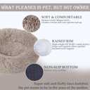 Washable Dog & Cat Bed for Ultra Large Small Medium Size Pet, Calming Donut Round Cute Warming Mat House Supply Indoor, 8 Sized Deal Necessity Essential Furniture for Boy Girl Puppy Kitten kitty