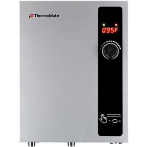Tankless Water Heater Electric 18kW 208~240 Volt, ThermoMate On Demand Instant Endless Hot Water Heater, Self Modulating Saving Energy for Residential Whole House Shower, 76A GRAY