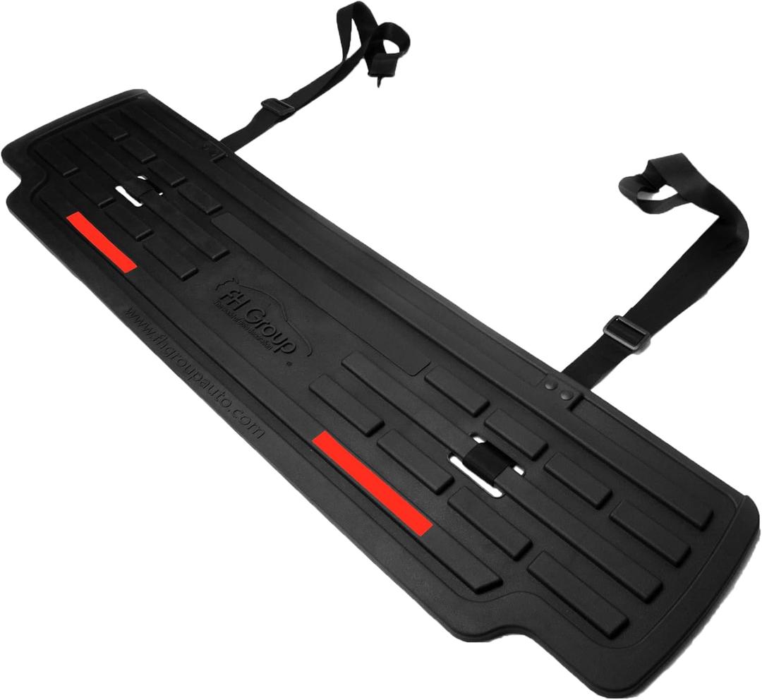 FH Group Universal Fit BumperButler Rubber Mat for Rear of Vehicle Universal Fit for Trucks, SUVs, and Vans Black Automotize Accessories