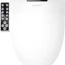 WLJBIDET Bidet Toilet Seat, Electric Bidet with Heated Toilet Seat, Instant Warm Water & Air Drying, Temperature Adjustable, Side Panel Control, Display Screen, Night Light, Elongated