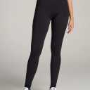 Tall Leggings: Women's Tall Black Legging , Black, XL