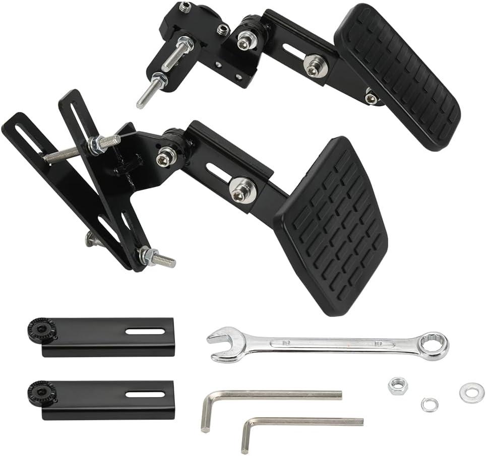 Auto Vehicles Brake and Accelerator Pedal Extenders Adjustable Length and Angle for Short Drivers People Driving Cars,Works for Cars,Go Kart,Ride on Toys (Black)