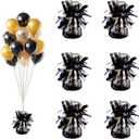 balloon weights are perfect for parties, birthdays, weddings. Each pack includes 6PCS durable weights that easily decorate balloons and elevate any celebration. (Black 6pcs)