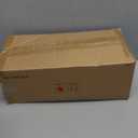 Utility Slim Storage Cart, 4 Tier Small Rolling Kitchen Laundry Room Cart with Wood Top, Metal Bathroom Storage Cabinet Mobile Shelf Unit Organizer Trolley with Handle for Narrow Space (7.1 inch wide, White)