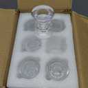 18Pcs Glass Taper Candle Holders Bulk Clear Crystal Candle Stick Candle Holders Elegant Tapered Candlestick Holders Bulk Glass Candlestick for Table Centerpiece Wedding Party Christmas Thanksgiving (Transparent)