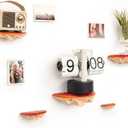 Red Mushroom Shelves Decoration - 5PCS Floating Display Goblincore Shelves, Small Wall Shelf for Bedroom, Cottagecore Aesthetic Furniture, Forest Decor, Reptile, Leopard Gecko Tank Accessories