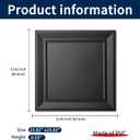 Art3dwallpanels 24 x 24 Drop Ceiling Tiles, 12 Pack Drop in System High Grade PVC Wall Panels, Fire Rated, Waterproof, Light Weight, Prevent Breakage, Cover 48 Sq.Ft, Black