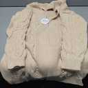 Caracilia Womens Long Cardigan Sweaters 2025 Fall Open Front Coat Long Sleeve Cable Knit Maxi Outerwear Trendy Jacket Clothes Size L