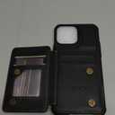 Vinich for iPhone 13 Pro Max Wallet Case with Card Holder, RFID Blocking Credit Slots Kickstand Shockproof Phone Cover Fit for iPhone 13 Pro Max 6.7" Black