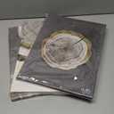 DuoBaorom Wood Tree Ring Canvas Wall Art Masculine Bathroom Decor Boho Wall Decor 12 x16 inches