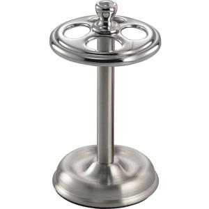 InterDesign York Metal Toothbrush Holder 5.75 in. H x 3.25 W x 3.25 in. L Chrome Silver Stainless steel