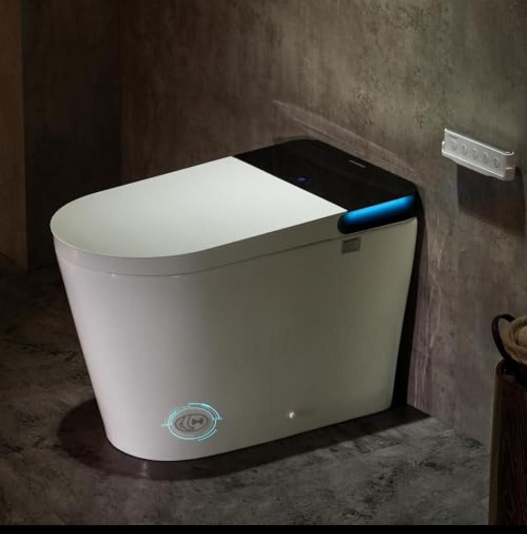 Casta Diva Smart Toilet with Bidet Built in, Auto Open Close, Foot Sensor, 1000 MaP Auto Flushing, ADA Comfort Height, Artistic Lighting, Smart Heated Seat, Foam Dispenser, Tank Built in (CD-U010Max)