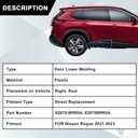 SecosAutoparts Rear Right Side Lower Door Molding Trim Compatible with Nissan Rogue 2021 2022 2023 Replace# 82870-6RR0A 828706RR0A Door Lower Panel
