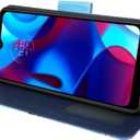 Zase for Motorola Moto G Play (2023)/Moto G Pure/Moto G Power (2022) Wallet Phone Case Pouch PU Leather Flip Folio Cute Cover w/Kickstand ID Card Slot Wrist Strap Magnetic Lock (Blue Bird)