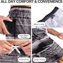 Kanu Surf Mens Barracuda Swim Trunks (Regular & Extended Sizes) (2X, Mileage Black)