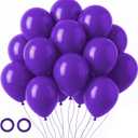 5 x Voircoloria 105pcs Dark Purple Balloons 12inch Party Latex Balloons for Birthday Baby Shower Halloween Wedding Valentine's Day Party Bachelorette Decorations