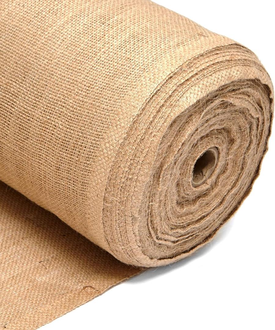 Textured Burlap Jute Sack Material – 22" Wide, Fabric for School Boards, in The Garden, Table Runners, Arts & Crafts