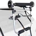 HUIMENG Kayak Roller - Load Assist Prevent Sideslip with Adjustable Tightness and Angle Boat for Mounting Kayaks Canoes to Car TopsCrossbarsRoof Racks or Roof Pads,Load 220lbs, silver