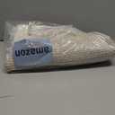 VIPOSCO Tall Laundry Hamper, Woven Rope Storage Basket for Blanket, Toys, Dirty Clothes in Living Room, Bathroom, Bedroom - 30L White & Brown