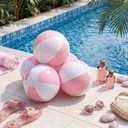MiniInflat 24 Set 10 Inch Inflatable Beach Balls Bulk Jumbo Big Beach Balls for Kids Summer Swimming Party Favor Water Games Supplies End of Year Student Gifts from Teacher