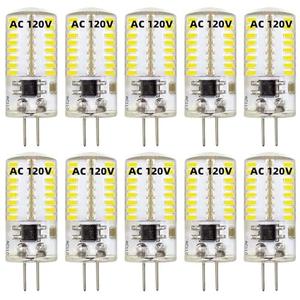 ZHENMING 110V- 130V G4 LED Bulb Dimmable Cool White 6000K (Not Low Voltage 12V) 3W 20W 30W Halogen Equivalent Bi-Pin Base Lamp (Pack of 10)