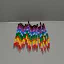 Marspark 20 Pcs Stackable Crayons Stacking Buildable Crayons Colorful Stackable Pencils Party Favors DIY Rainbow Pencil for School Office Birthday Party, 12 Colors(Vivid Color,Flat)