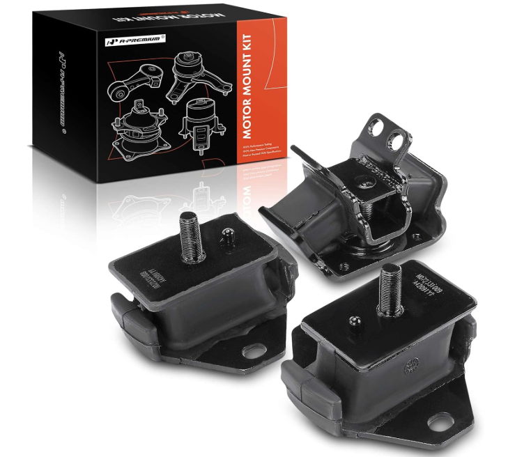 A-Premium 3PCS Engine Motor Mount and Transmission Mount Kit Compatible with Toyota Tacoma 2012 2013 2014 2015 2.7L, RWD, AutomaticTransmission Only 