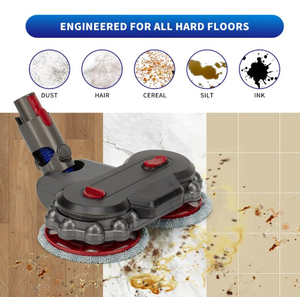 Wet Mop Head Attachment for Dyson v15 v7 v8 v10 v11, Hardwood Floor Mopping Cleaning for sv10 sv11 sv12 sv14 Vacuum Attachments with 6 Pads 【2026 New】 v10 Slim, v12 and sv18 NOT Compatible