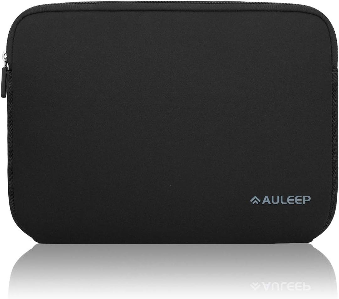 AULEEP 11-12 Inch Laptop Sleeves, Neoprene Notebook Computer Pocket Tablet Carrying Sleeve/Water-Resistant Compatible Laptop Sleeve for Acer/Asus/Dell/Lenovo/HP, Black
