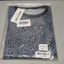 Womens Casual Tops Trendy Short Sleeve T Shirts Silm Fit Polka Dot Tunics Elegant Crew Neck Tees S (S)