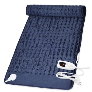 Deepsoon Heating Pad,Electric Heating Pads for Back,Neck,Abdomen,Moist Heating Pad for Shoulder,Knee,Arms,Legs,Dry/Moist Heat & Auto Shut Off,Christmas Gifts for Men and Women,Navy Blue,40x20 Inch