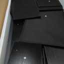 DLisiting Black Computer Desk with Hutch & Drawers - Office Desk with 3 Storage Drawers and Power Outlets, 47 Inch Modern Study Writing Desk for Bedroom Home Office