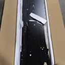 Modern Black 8 Drawer Dresser for Bedroom, 15.3" D x 55.2" W x 32.3" H Simply Chest of Drawers, Wood Storage Dresser with Deep Drawers for Living Room Hallway Entryway, Black